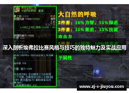 深入剖析埃弗拉比赛风格与技巧的独特魅力及实战应用